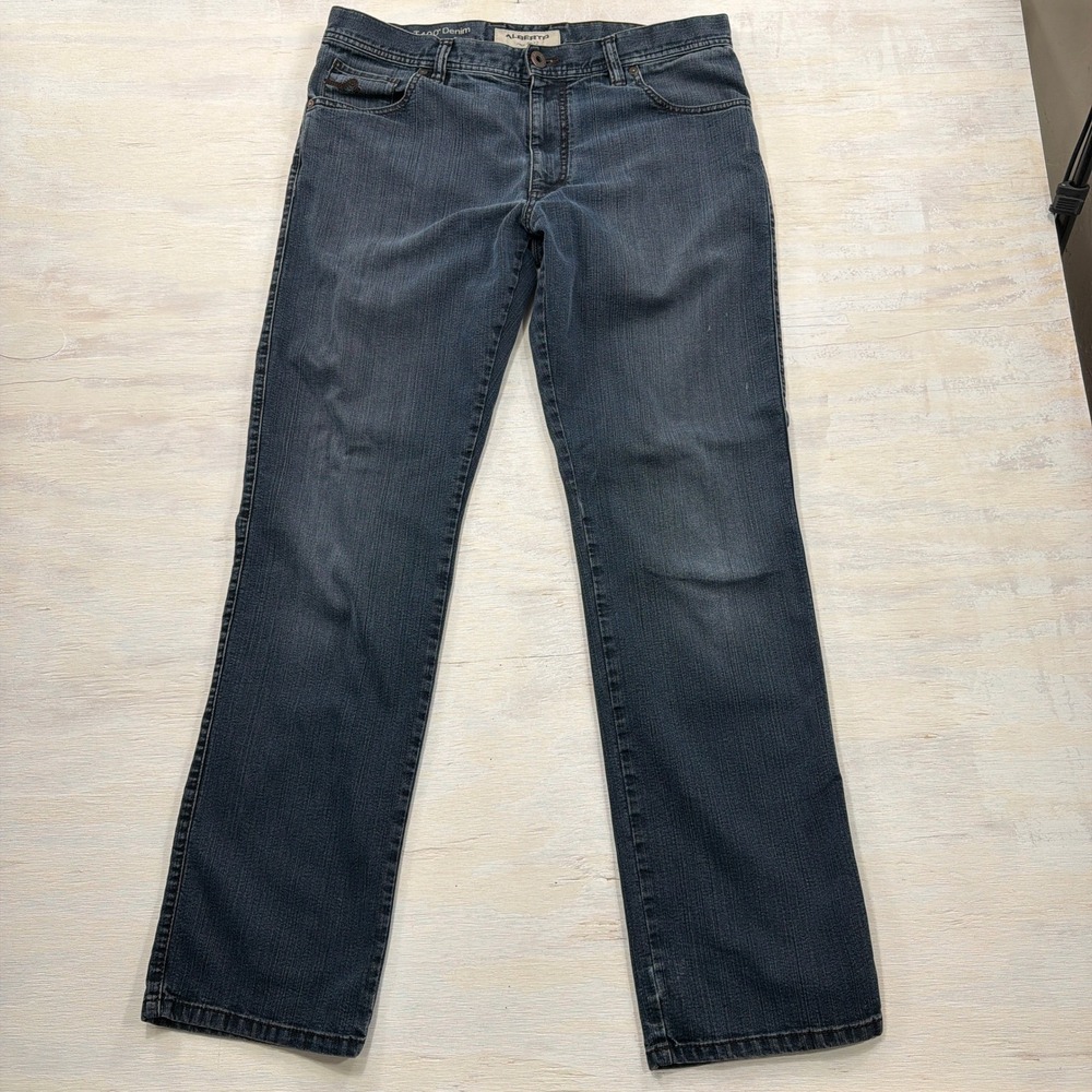Alberto Jeans Stone T400 Denim 36x34 Modern Fit Stretch Blue Mens Pants